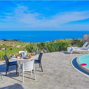 2 bedroom villa with infinity pool near Scopollo, sleeps 4